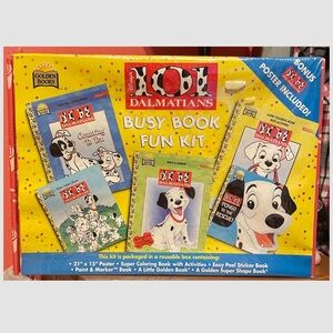 Vintage Golden Books Disney's 101 Dalmatians Busy
Book Fun Kit